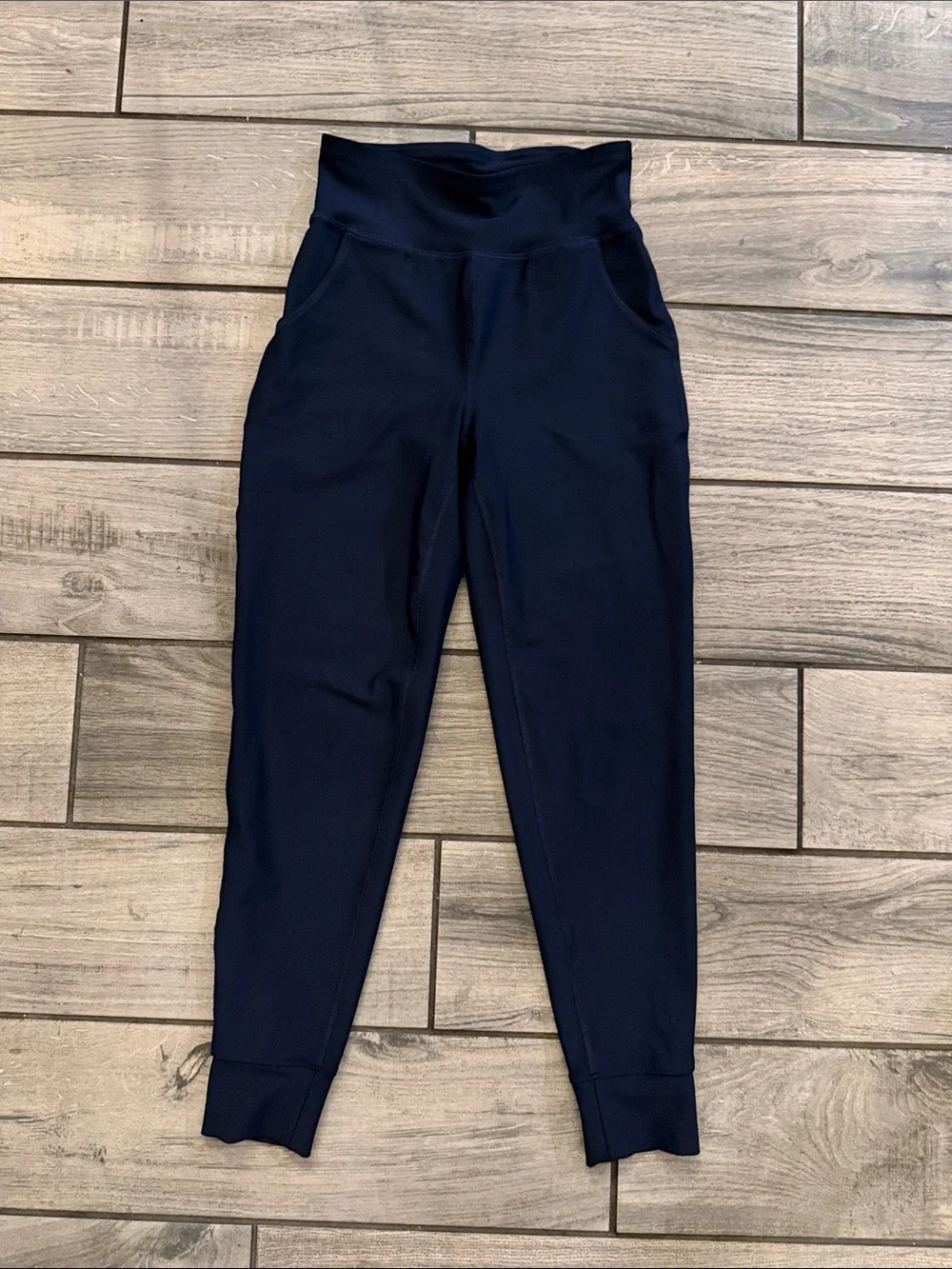 Old Navy Dark Navy High-Waist Jogger Pants with Pockets